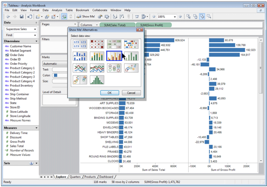 screenshot of re-encoding from from Tableau